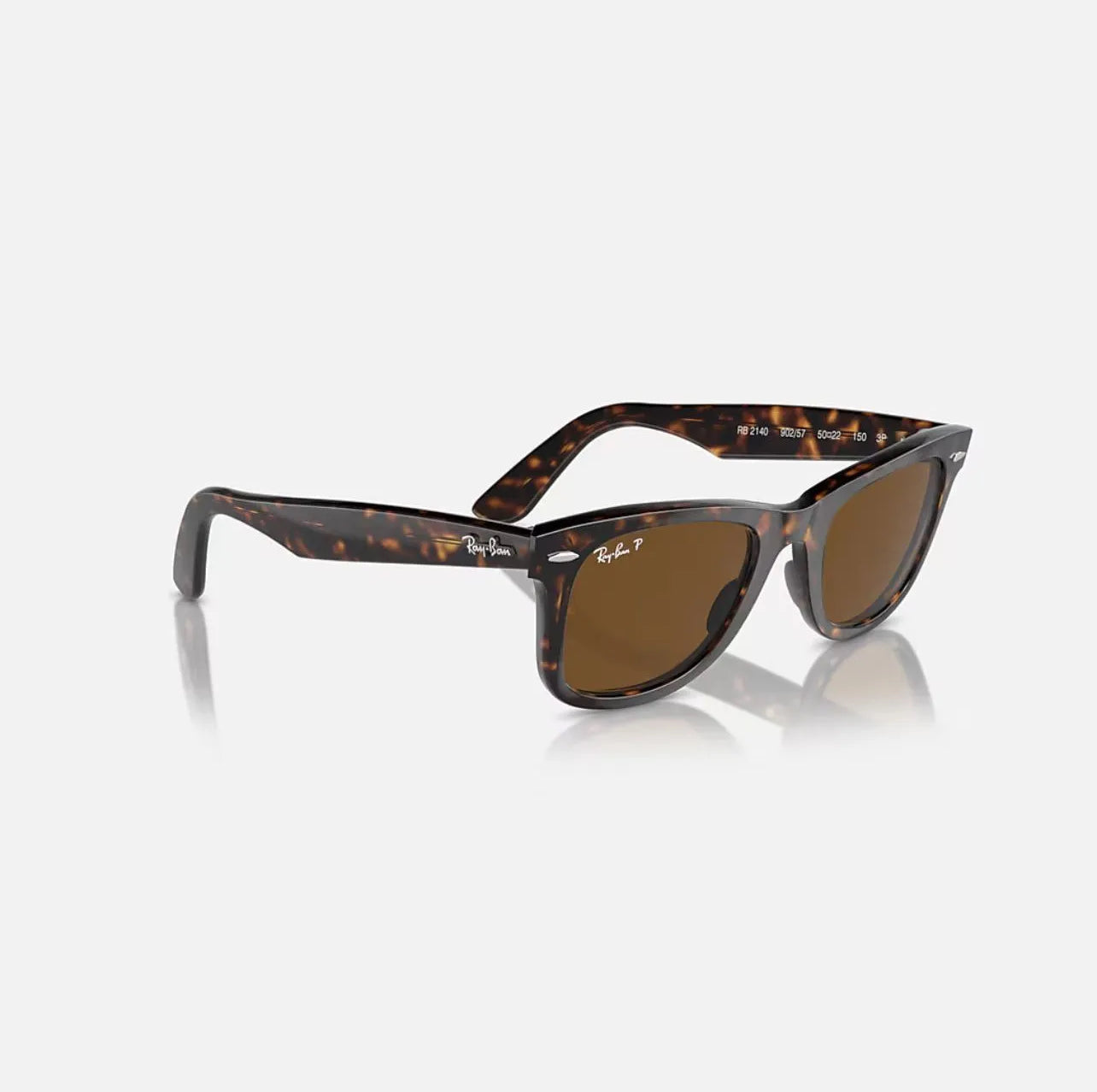 Ray-Ban RB2140 Wayfarer Tortoise Frame Brown polarized Lenses