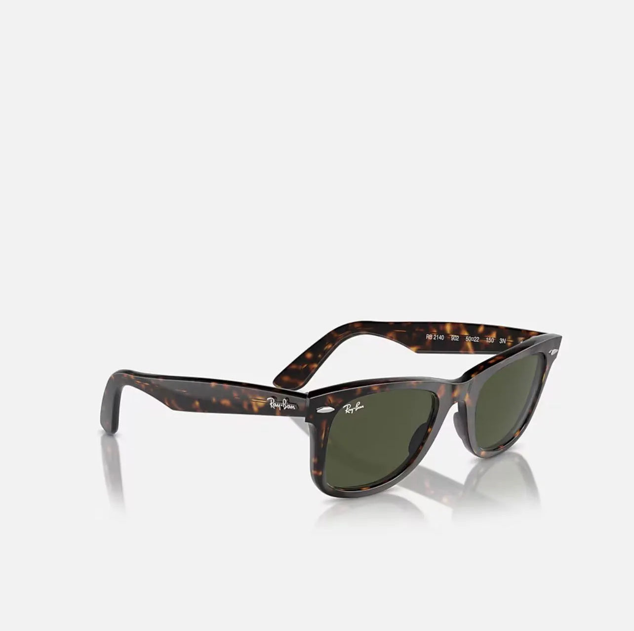 Ray-Ban RB2140 Wayfarer Tortoise Frame green polarized Lenses