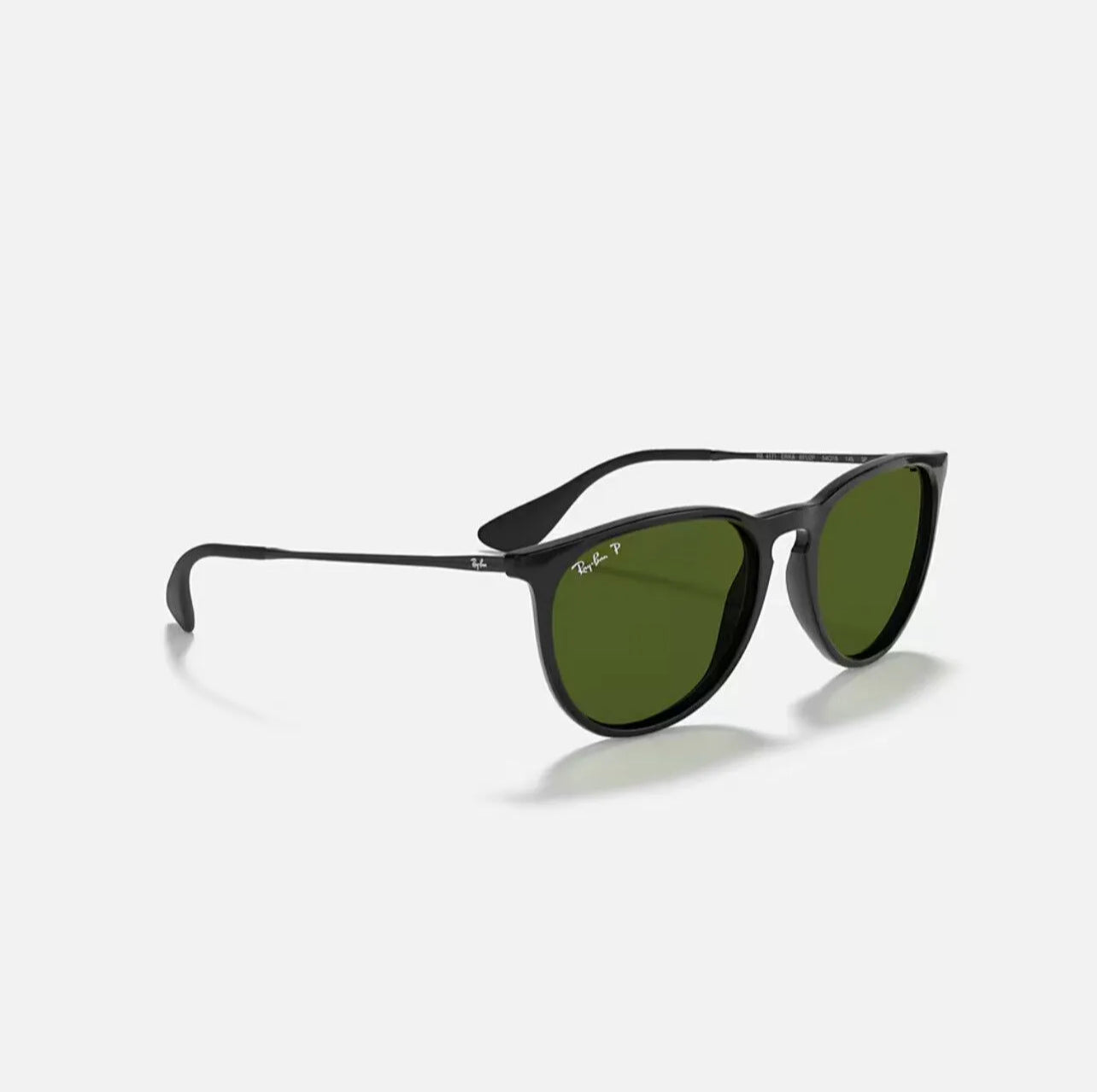 Ray Ban RB4171 Erika 54mm Sunglasses - Black Frame/ green Lens