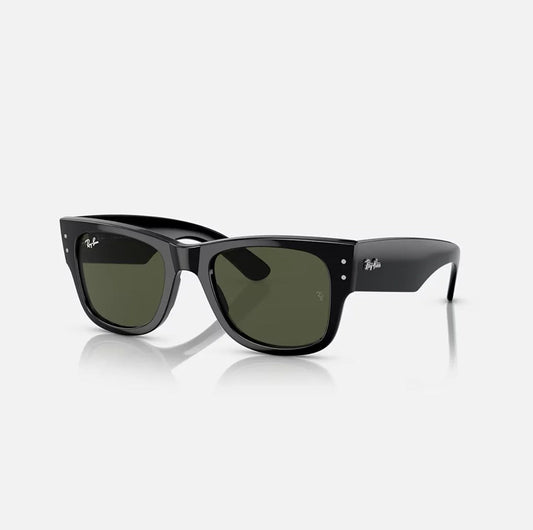 Ray Ban MEGA WAYFARER Sunglasses in Black and Green - RB0840S