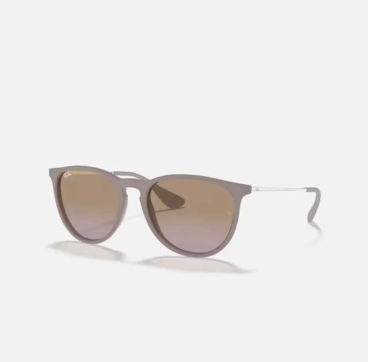 Ray-Ban ERIKA RB4171 Matte Dark Sand frame Brown/Violet lens