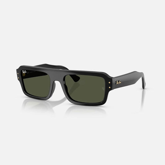 Ray-Ban Lukas Bio Based Black Frame Green Lens